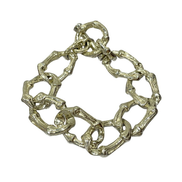 Tiffany Bracelet Rare Bamboo Link Chain Silver